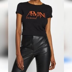 Armani Exchange ✨️ Black Women's T-Shirt Size S